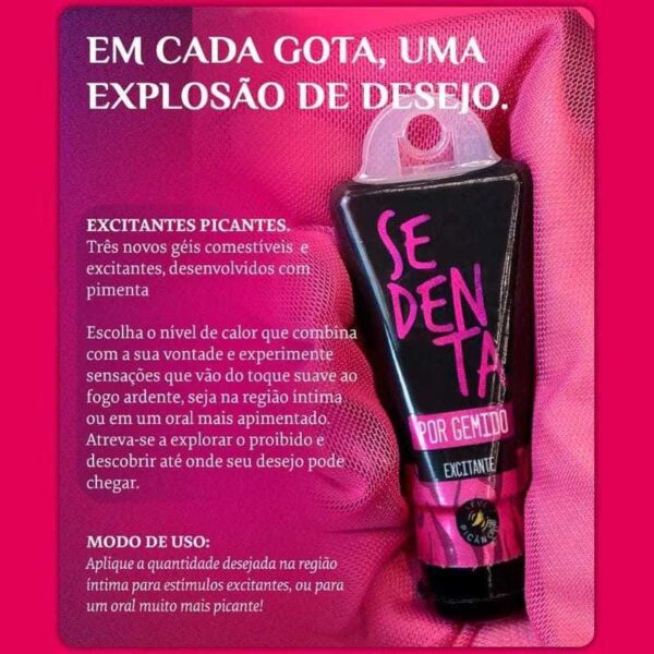 SEDENTA POR GEMIDO EXCITANTE COM PICÂNCIA SUAVE 18G PEPPER BLEND - Imagem 3